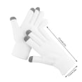 thumbnail image 4 of Sonducket 1 par de guantes de invierno para tejer artesanía cubierta de mano accesorio de ropa guantes y mitones blanco, 4 of 6