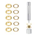 thumbnail image 4 of Grommet Tool Kit 100 Sets 5/16" Copper Grommets Eyelets with 3pcs Install Tools, 8mm Inside Dia. Gold Tone, 4 of 6