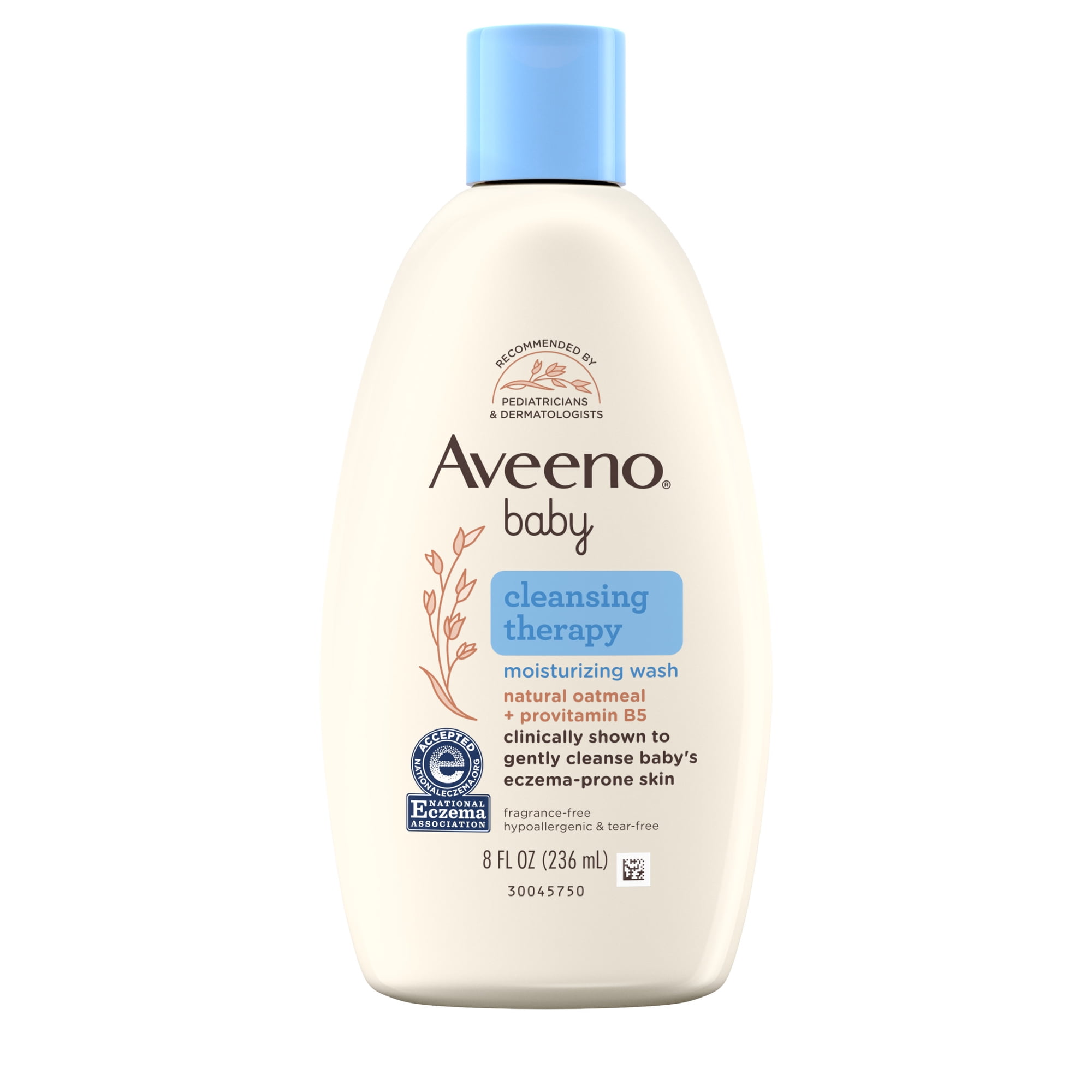 Aveeno Infant Baby Cleansing Therapy Moisturizing Bath Body Wash, Oatmeal, 8 fl oz