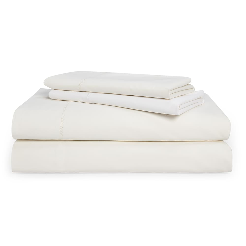 Chaps Home Townsend Brushed Cotton King Sheet Set in Cream
