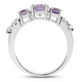 thumbnail image 2 of Genuine Oval Amethyst and Amethyst Ring in Sterling Silver - Size 8.00, 2 of 3