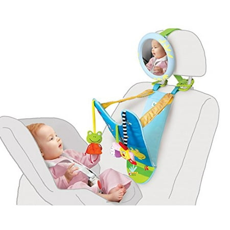 All in One Baby Car Toy - Baby Safe Mirror Calm While in (Best Baby Mirror Toy)