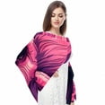 thumbnail image 4 of Pink Monkey Gorilla Translucent Chiffon Yarn Silk Scarf - Lightweight and Breathable - 180*73 Size - Head Wrap for Women and Hair - Elegant Fashion Accessory, 4 of 6