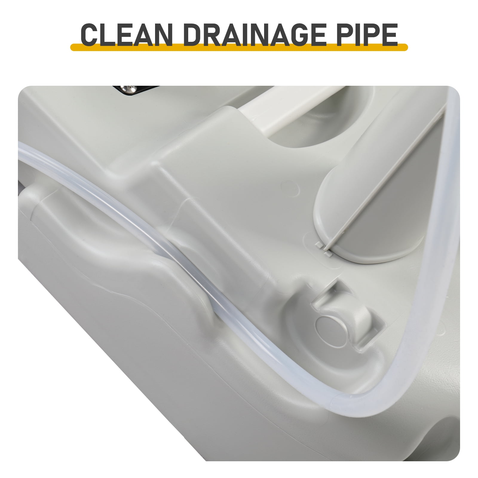 Portable Removable Outdoor Wash Basin, White