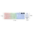 thumbnail image 2 of Mrzvby Gifts for Women Clearance!GTX350 Luminous Wired Keyboard Mouse Cover Suspended Keyboard Mechanical Hand Feeling Electronic Games Mouse Keyboard Cover 104 Key Backlight Adjustment, 2 of 5