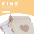 thumbnail image 6 of LOLIPPYY 10Pcs White Cotton Drawstring Bags for Festival Candy and Souvenir Storage, 6 of 8