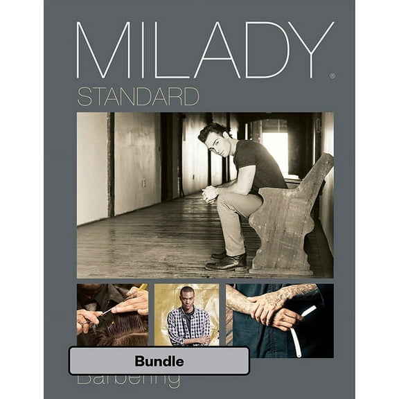 Bundle: Milady Standard Barbering, 6th   Student Workbook   Exam Review, (Paperback)