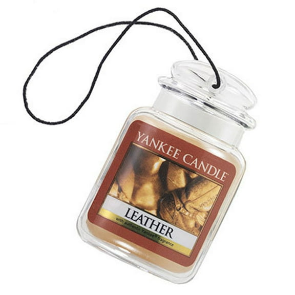 Yankee Candle Car Jar Ultimate Odor Neutralizing Gel Air Freshener, Leather