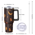thumbnail image 2 of Orange Halloween Spooky Elements Tumbler with Handle and Lid,40oz Double Wall Vacuum Insulated Tumbler,Cups Gift for Women and Men, 2 of 7
