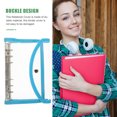 thumbnail image 5 of GETAJGHSD 1Pcs Blue Rectangular Soft Cover Binders for Notepad Secure Storage, 5 of 5