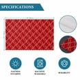 thumbnail image 6 of Red White Stripes Placemats Set of 4, Simple Geometric Modern Monochrome Placemats for Dining Table, Place Mats for Kitchen Tabletop, Waterproof Wipeable Dining Table Mats Set, 6 of 9