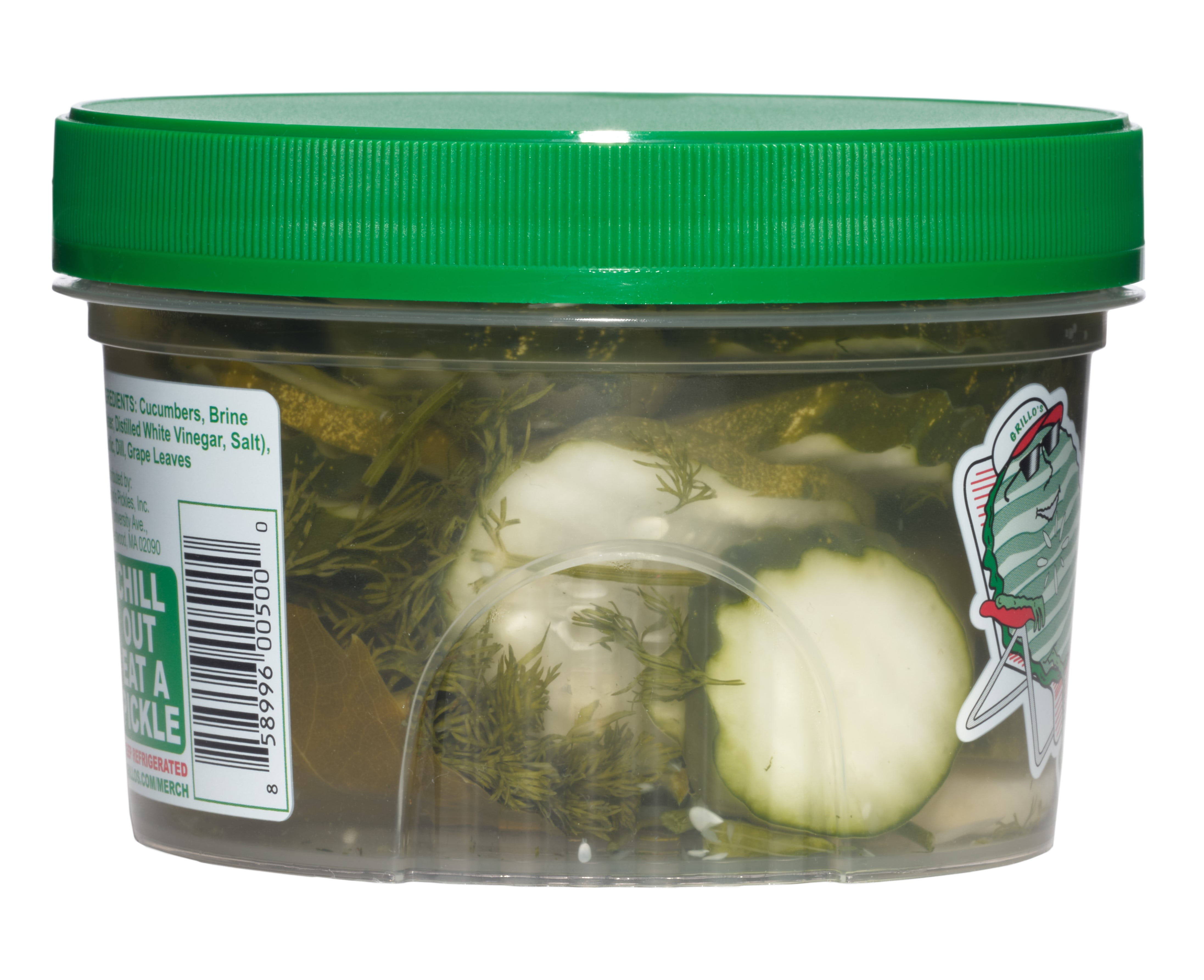 Grillo's Pickles Classic Dill Pickle Chips, 16 fl oz Tub