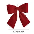 thumbnail image 2 of Red Velvet 3d Bow Large Christmas Decoration Christmas Tree Pendant, 2 of 2