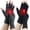 Black1+pure Black1, variant on AIGIA 2 Pairs Fingerless Compression Gloves for Women Men Hand Thumb Compression Gloves for Typing Work Sports Cycling