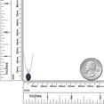 thumbnail image 6 of Gem Stone King 1.00 Ct Oval Blue Sapphire 925 Sterling Silver Pendant with Chain, 6 of 6