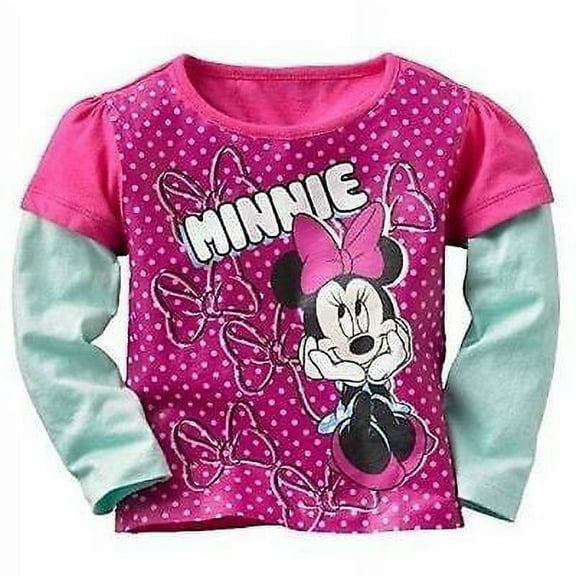 Disney Minnie Mouse Long Sleeve T Shirt Girl Size 4T