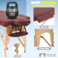 thumbnail image 4 of YRLLENSDAN 24*73in Portable Massage Table with Side Armrests Foldable Massage Bed for Physical Therapy Waxing Reiki Spa Lash Tattoo Facial Beauty,Red, 4 of 7