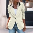 thumbnail image 2 of Kaemgyyd Womens Blazer for Work Casual Trendy Long Sleeve Lapel Blazer Jackets Fashion Color Block Button Coat with Pockets, 2 of 4