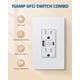 thumbnail image 4 of Salida GFCI DEWENWILS de 15 A con puertos USB-A y USB-C de 4,8 A/24 W, 4 of 8