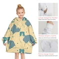thumbnail image 6 of Border Collie Blanket Hoodies for Kids 6-13YR Oversize Wearable Blanket Hoodies for Boys Girls Teens, 6 of 7