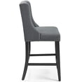thumbnail image 3 of Modway Tabouret de Bar de Comptoir Rembourré en Tissu, Gris, 3 of 4