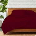 thumbnail image 3 of 800 Thread Count 100% Egyptian Extra Long Staple Cotton Sheet Set, 4 Pc Set, Sateen Weave, Hotel Collection Soft Luxury Bedding, Fits Upto 15" Inch Deep Pocket (Burgundy Stripe, Full Size), 3 of 8