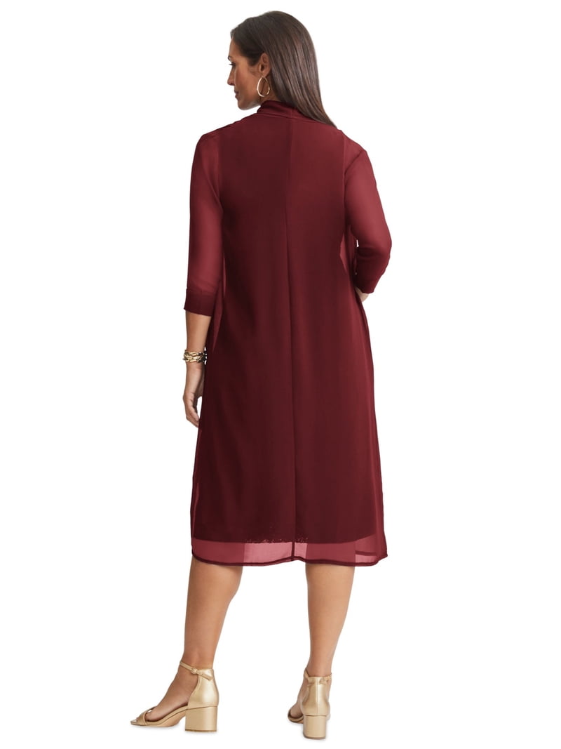 lace jacket dress plus size Mother of the Bride Long Evening Jacket Dress by R&M Richards 7300