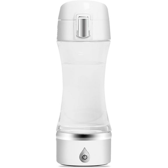 Smart Hydrogen Water Bottle Generator – 351ml Portable Electric Hydrogenated Water Cup | PEM Hydrogen Water Machine for Travel, Fitness & Daily Hydration (Pink/White)