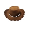 thumbnail image 7 of Brown Felt Cowboy Child Hat Woody Toy Story Cowgirl Sheriff Costume Movie Kids, 7 of 7