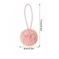 thumbnail image 3 of WWC Furry Christmas Ball Ornament Set, 24 pcs Pink Soft Fluffy Plush Faux Fur Pom Pom Christmas Balls, Christmas Tree Decorations for Xmas Party, 3 of 8
