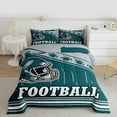 thumbnail image 2 of jejeloiu Football Game Twin Comforter Sets,Kids Ball Games Bedding Set For Rugby Boys Reversible 2 Pieces, 2 of 8