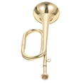 thumbnail image 2 of Trompette Bugle Chevalerie Trompette en Cuivre Doré pour École, 2 of 8