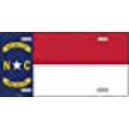 thumbnail image 2 of North Carolina State Flag Metal License Plate, 2 of 2