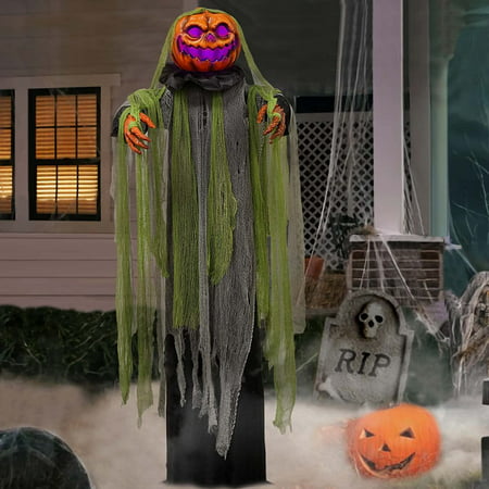 Halloween Decorations Outdoor - 6 Ft. Large Animated Root of Evil Prop ...