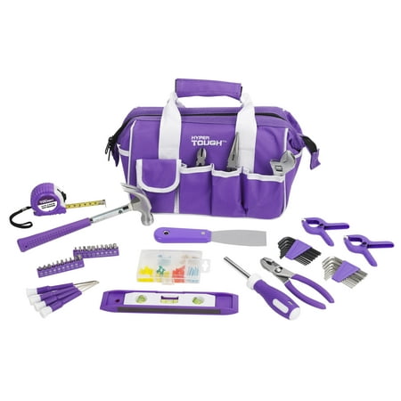 Hyper Tough 53-Piece Home Repair Tool Set, Purple