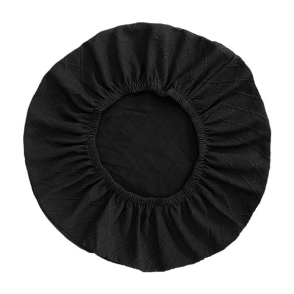 Dualoai Fan Cover Elastic Half Wrapped Wall Mount Fans for Indoor Outdoor Dust Cloth Black