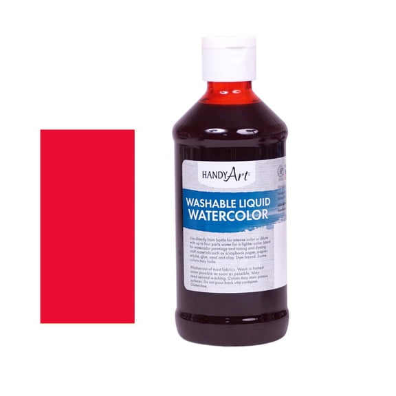 Handy Art Washable Liquid Watercolor Red