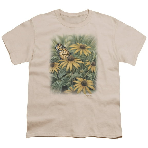 Wildlife Monarch Butterfly S/S Youth 18/1 T-Shirt Cream