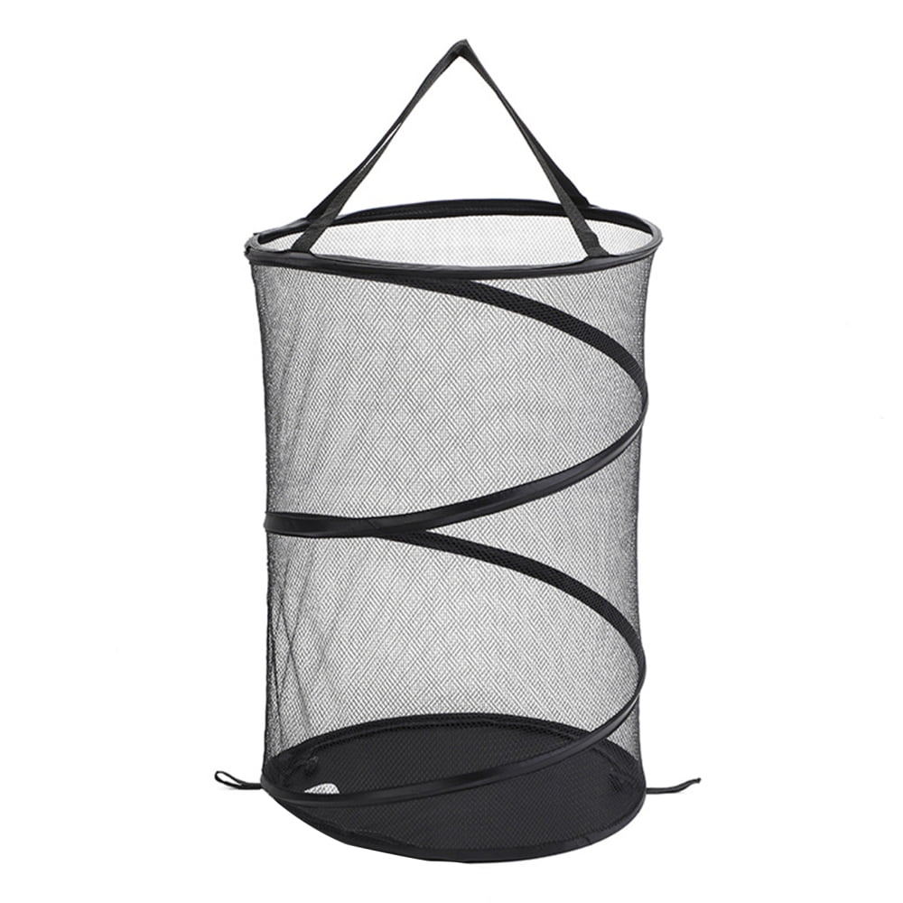 Mesh Laundry Basket Foldable Pop-Up Laundry Hamper Collapsible Laundry ...