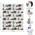 thumbnail image 4 of Red Christmas Truck and Tree Pattern Blanket,Comfortable Soft Flannel Throw Blanket,All Season,Warm Lightweight Blankets for Sofa Bed Couch Living Room Chair,30"x40", 4 of 4