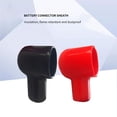 thumbnail image 1 of Cubiertas Protectoras Aislantes De Terminal De Batería Universal, Aislador De Energía Negro + Rojo Para Coche, Barco, Bicicleta 2 Uds., Serendint VI004618-00, 1 of 6