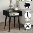 thumbnail image 4 of Convenience Concepts Napa End Table with Shelf, Black, 4 of 6