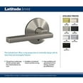 thumbnail image 3 of Schlage Custom FC172 LAT 618 KIN Latitude Non-Turning Lever with Kinsler Trim, Polished Nickel, 3 of 6