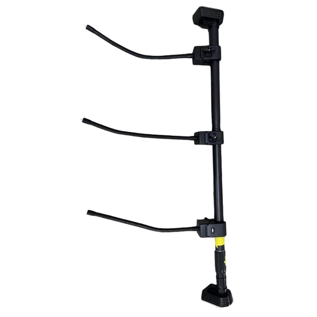 Youkk Guirlande de Porte d'Entrée Noire Crochet Réglable Robuste, Tringle, Réutilisable pour Décorations de Noël, Couronnes, Guirlandes Lumineuses Réglables 180-205cm