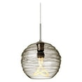 thumbnail image 2 of 1JT-462702-SN-Besa Lighting-Wave 10 - 1 Light Cord Pendant with Flat Canopy In Contemporary Style-9 Inches Tall and 10 Inches Wide-Satin Nickel, 2 of 3