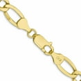 thumbnail image 4 of 10K Yellow Gold 7.3mm Semi-Solid Figaro Chain (24 X 7.3) Made In South Africa 10bc97-24, 4 of 5