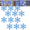 C, variant on LED Snowflake Wall Lights, Set of 12 Light Up 3D Snowflake Wall Glow Decor, Blue & White LED Snow Flake Lights, Christmas Holiday Wall Decoration for Bedroom Living Room, Indoor Winter Decor