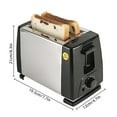 thumbnail image 2 of Toaster 2 Slice Wide Slot with 6 Preset Temperature and Timing Small Stainless Steel Bread Toaster with Manual Stop and Removable Crumb Tray for Home Kitchen Office, 2 of 7