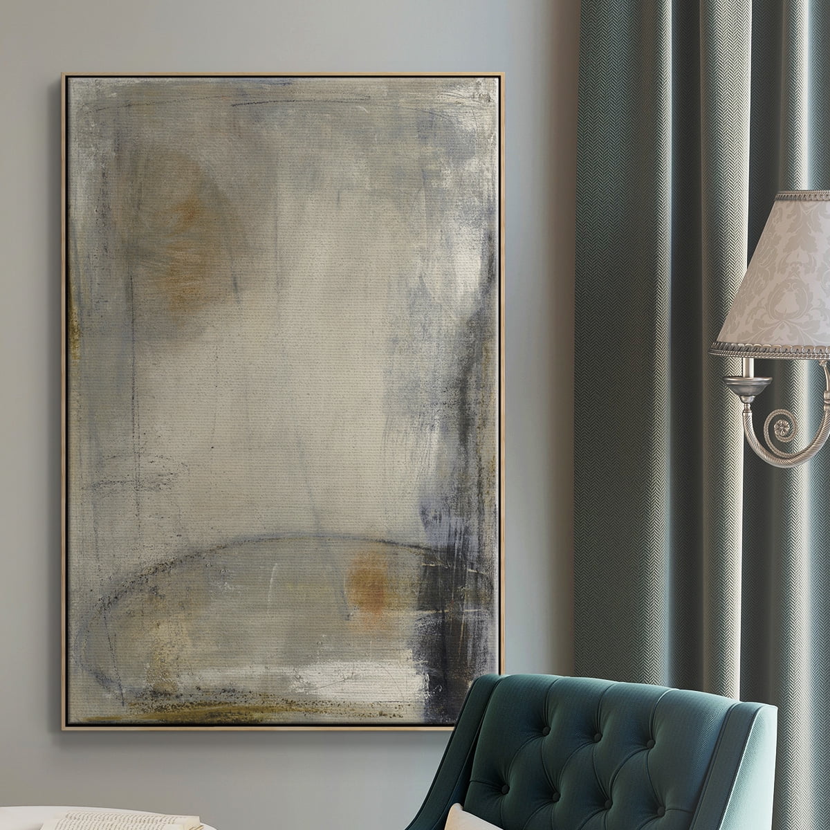 Sledge Hammer Framed Premium Gallery Wrapped Canvas - Ready to Hang - 25 x 37 - Natural Wood Floating Frame