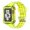 Transparen yellow, variant on ALMNVO Transparently Sport Strap   Soft Case Compatible with Apple Watch Bands 44mm 40mm 45mm 42mm 41mm 38mm for iWatch Series 9 8 7 SE 6 5 4 3 2 1 Silicone Bracelet and Protective Bumper Cover